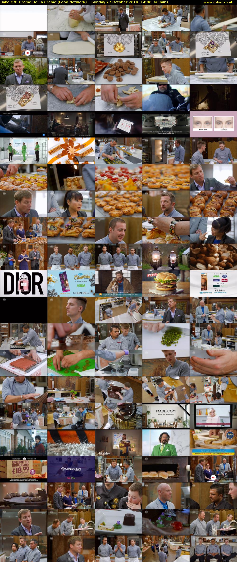 Bake Off: Creme De La Creme (Food Network) Sunday 27 October 2019 14:00 - 15:00