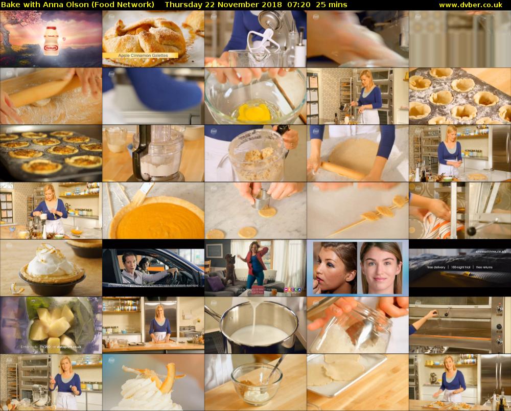 Bake with Anna Olson (Food Network) Thursday 22 November 2018 07:20 - 07:45