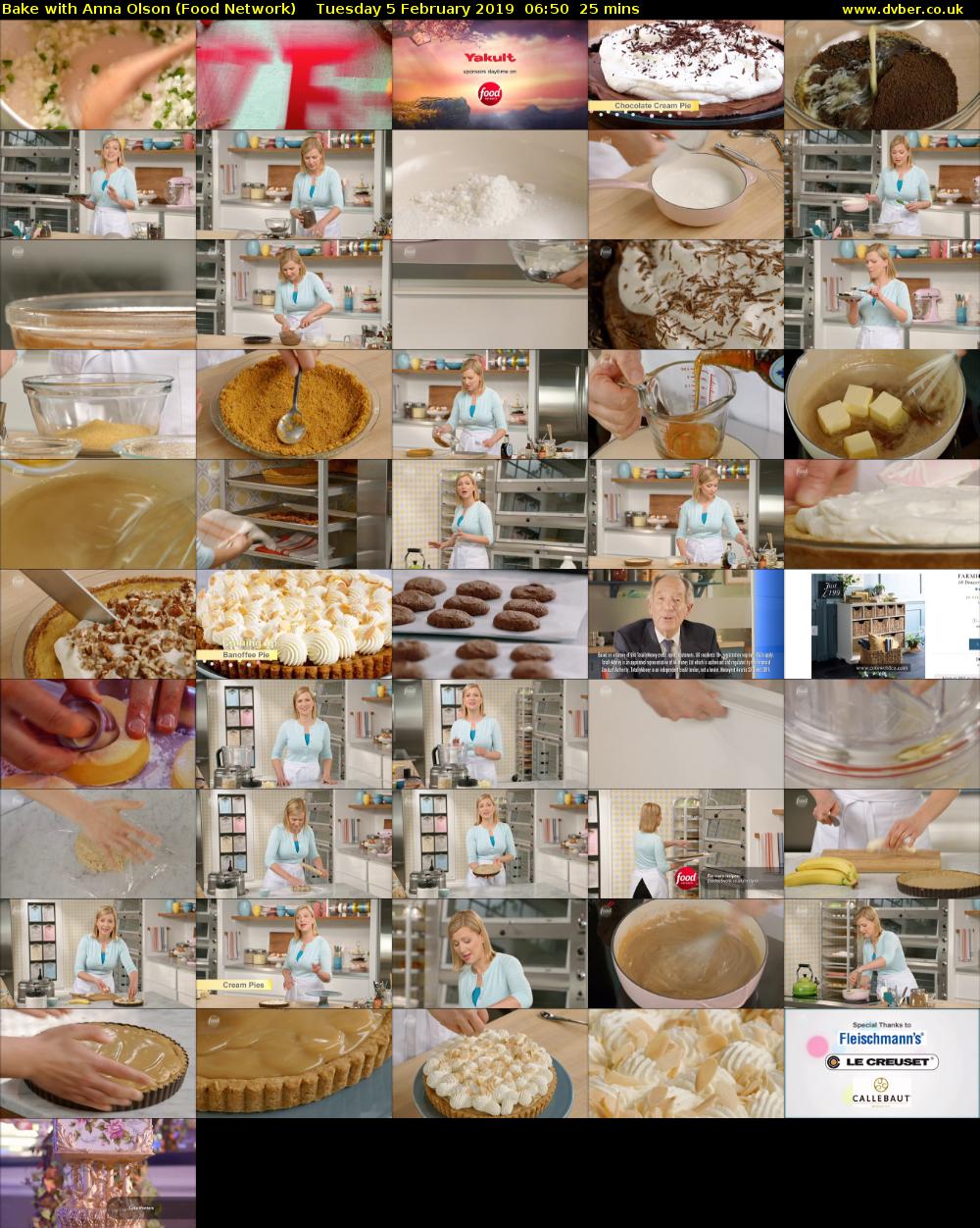 Bake with Anna Olson (Food Network) Tuesday 5 February 2019 06:50 - 07:15