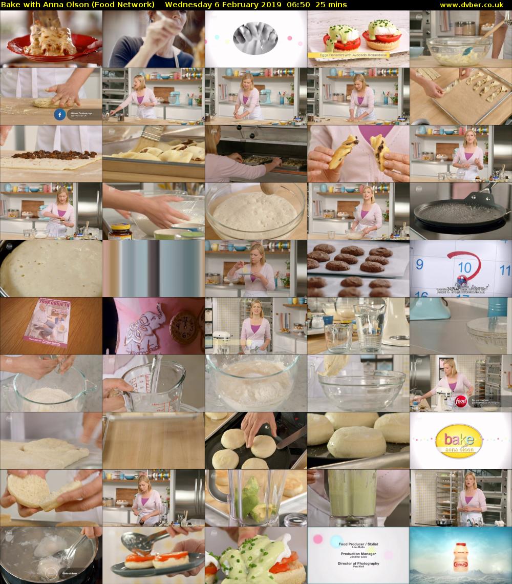 Bake with Anna Olson (Food Network) Wednesday 6 February 2019 06:50 - 07:15