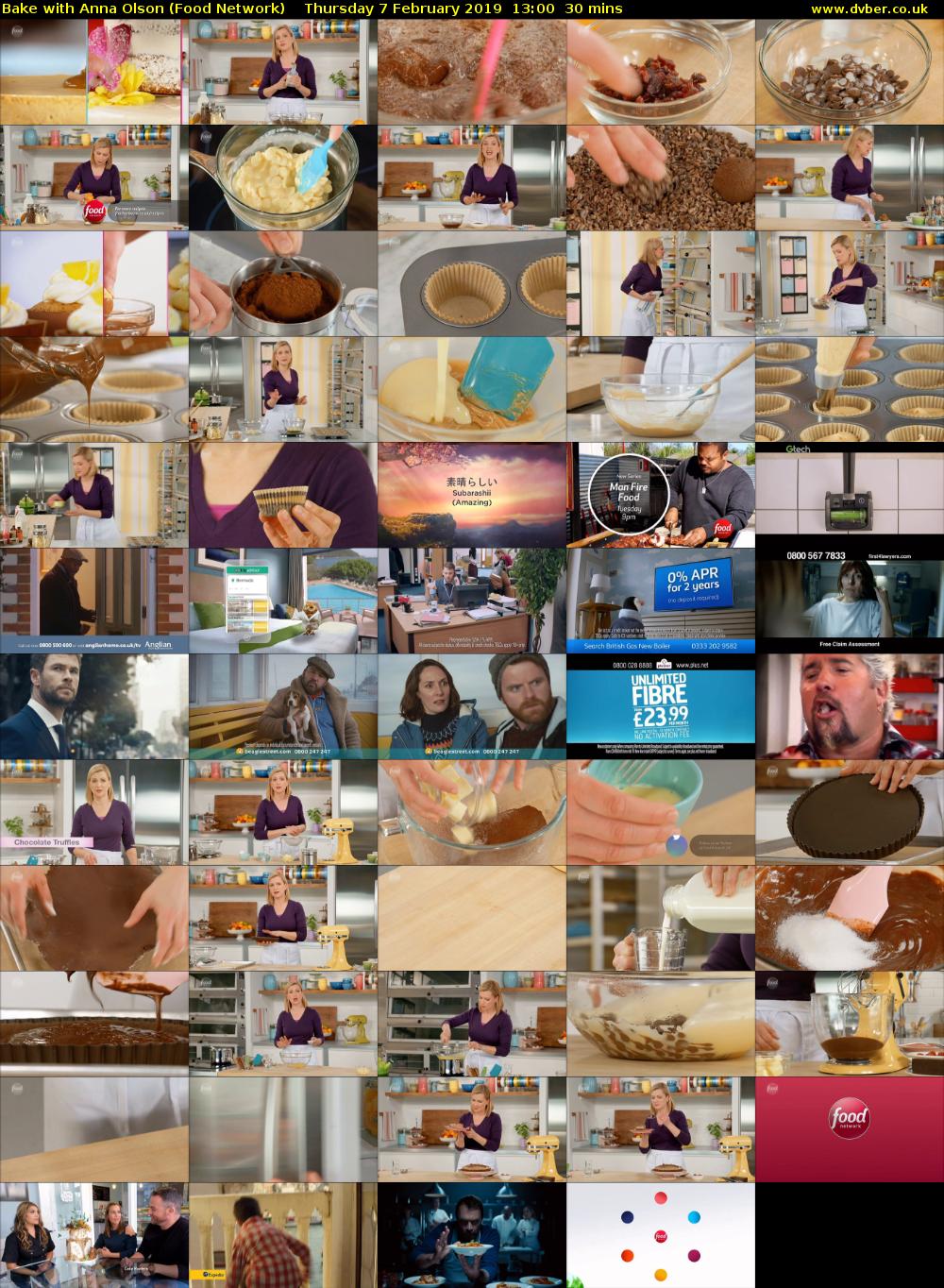 Bake with Anna Olson (Food Network) Thursday 7 February 2019 13:00 - 13:30