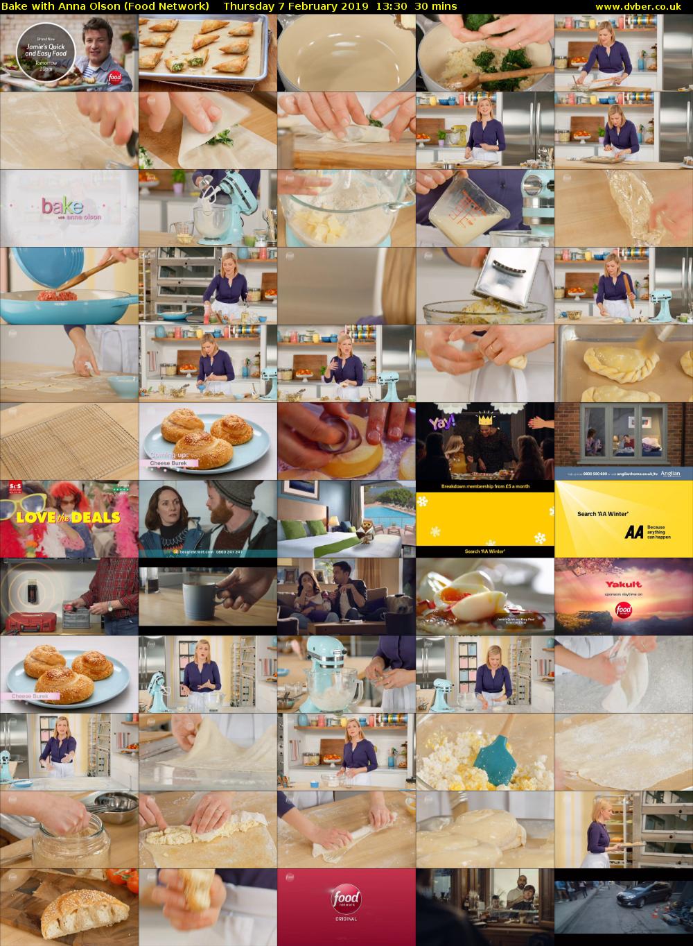 Bake with Anna Olson (Food Network) Thursday 7 February 2019 13:30 - 14:00