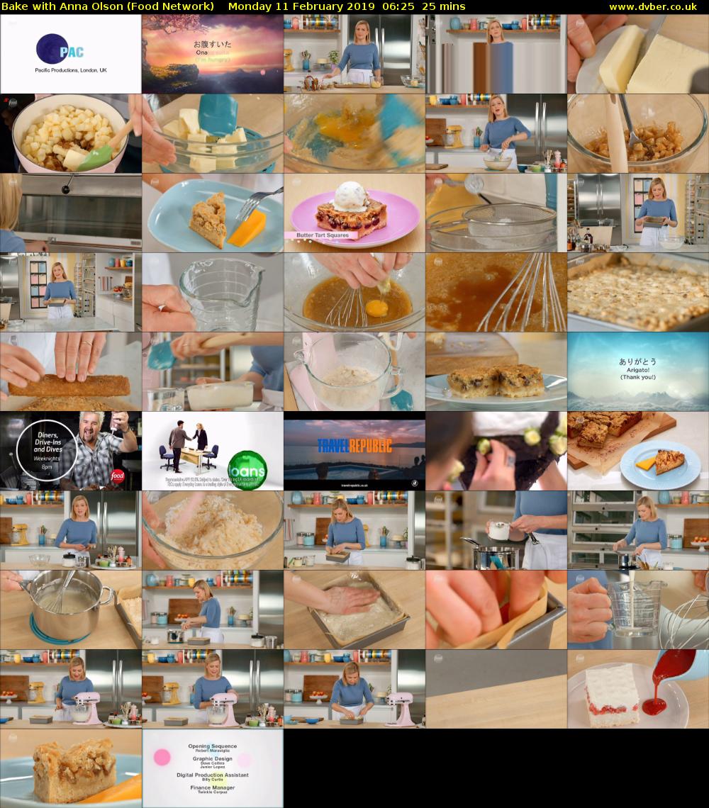 Bake with Anna Olson (Food Network) Monday 11 February 2019 06:25 - 06:50