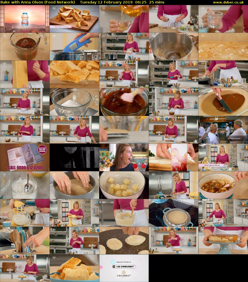 Bake with Anna Olson (Food Network) Tuesday 12 February 2019 06:25 - 06:50