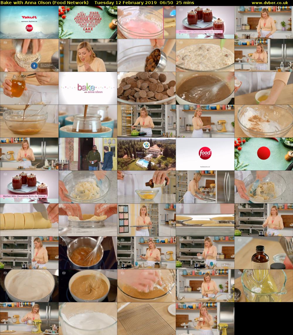 Bake with Anna Olson (Food Network) Tuesday 12 February 2019 06:50 - 07:15