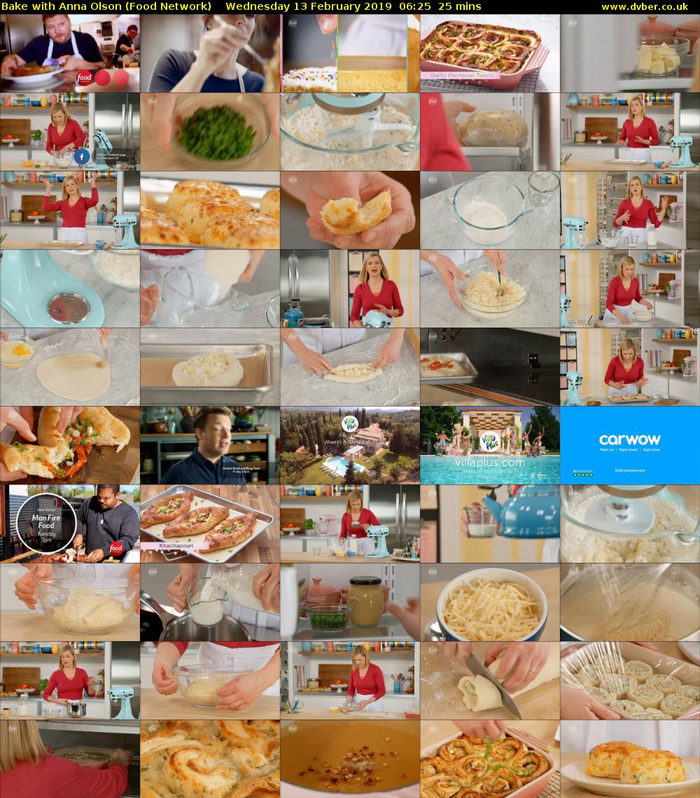 Bake with Anna Olson (Food Network) Wednesday 13 February 2019 06:25 - 06:50