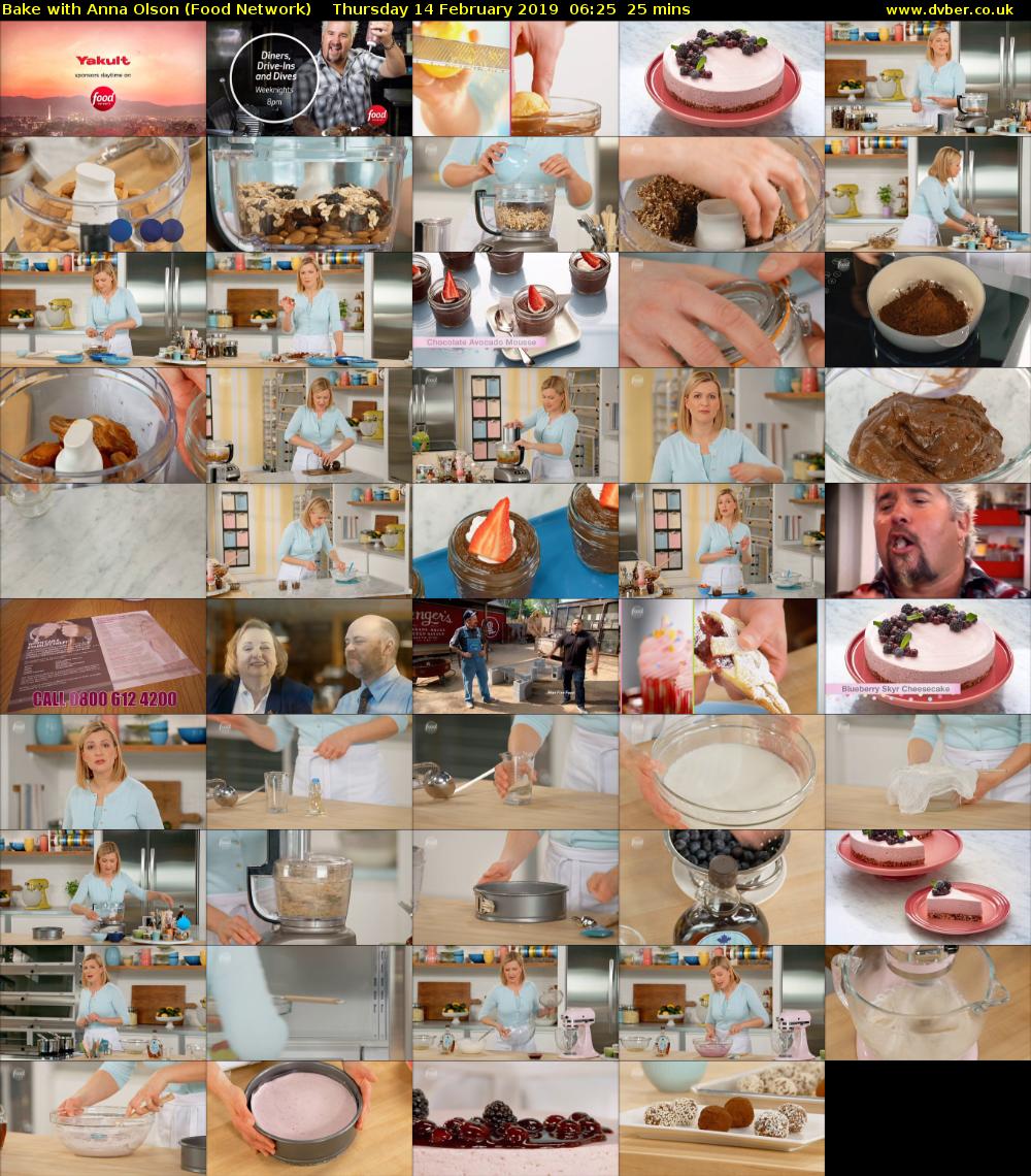 Bake with Anna Olson (Food Network) Thursday 14 February 2019 06:25 - 06:50