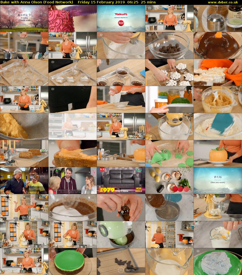 Bake with Anna Olson (Food Network) Friday 15 February 2019 06:25 - 06:50