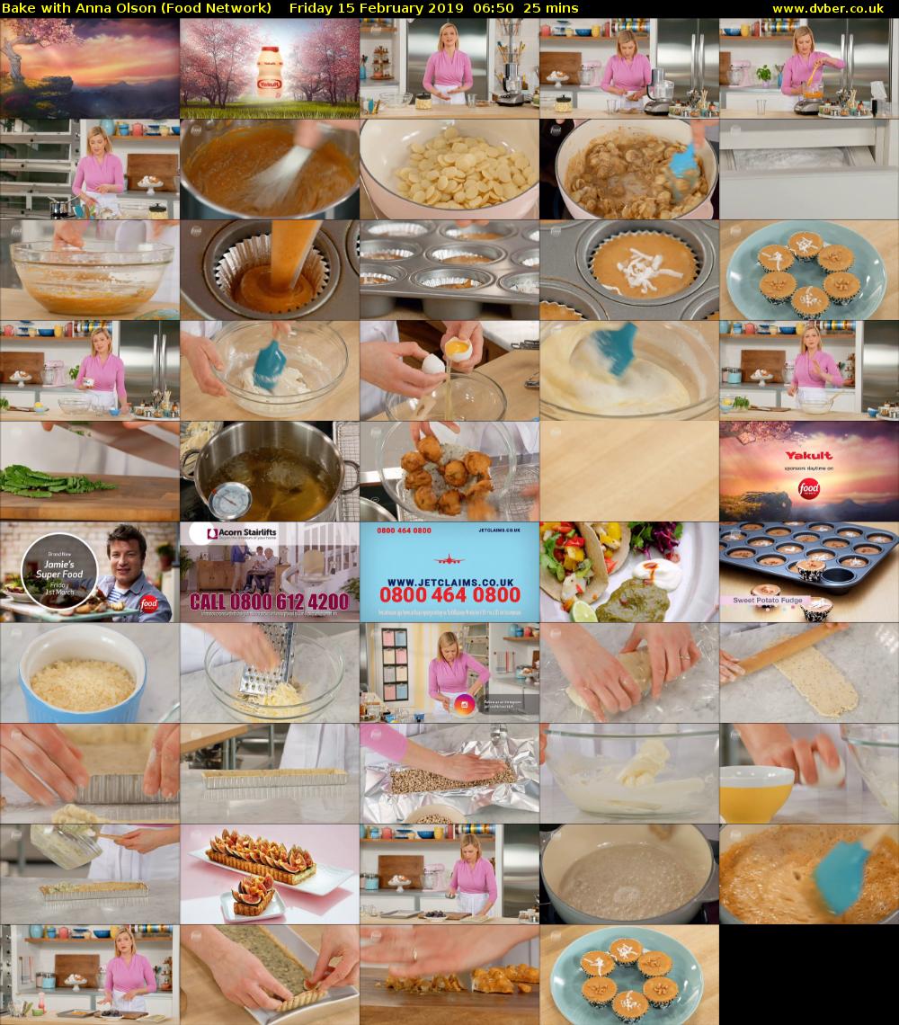 Bake with Anna Olson (Food Network) Friday 15 February 2019 06:50 - 07:15