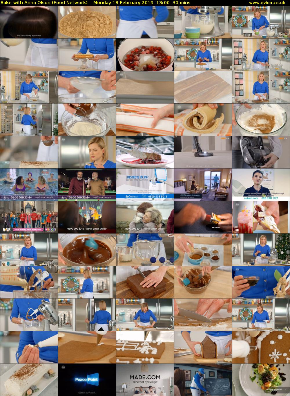 Bake with Anna Olson (Food Network) Monday 18 February 2019 13:00 - 13:30