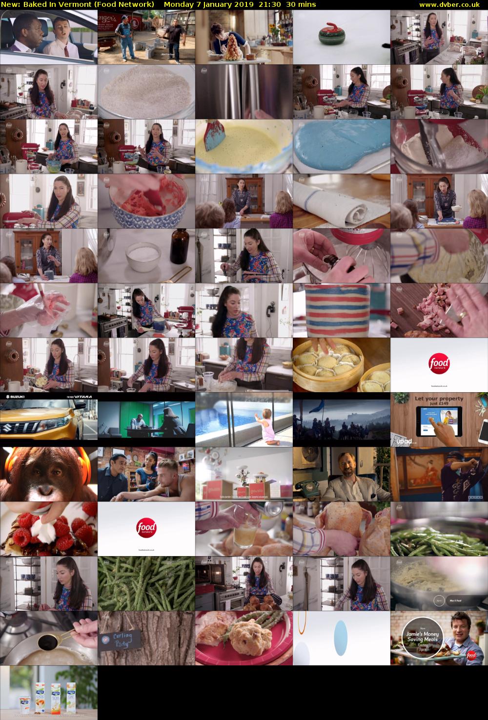 Baked in Vermont (Food Network) Monday 7 January 2019 21:30 - 22:00