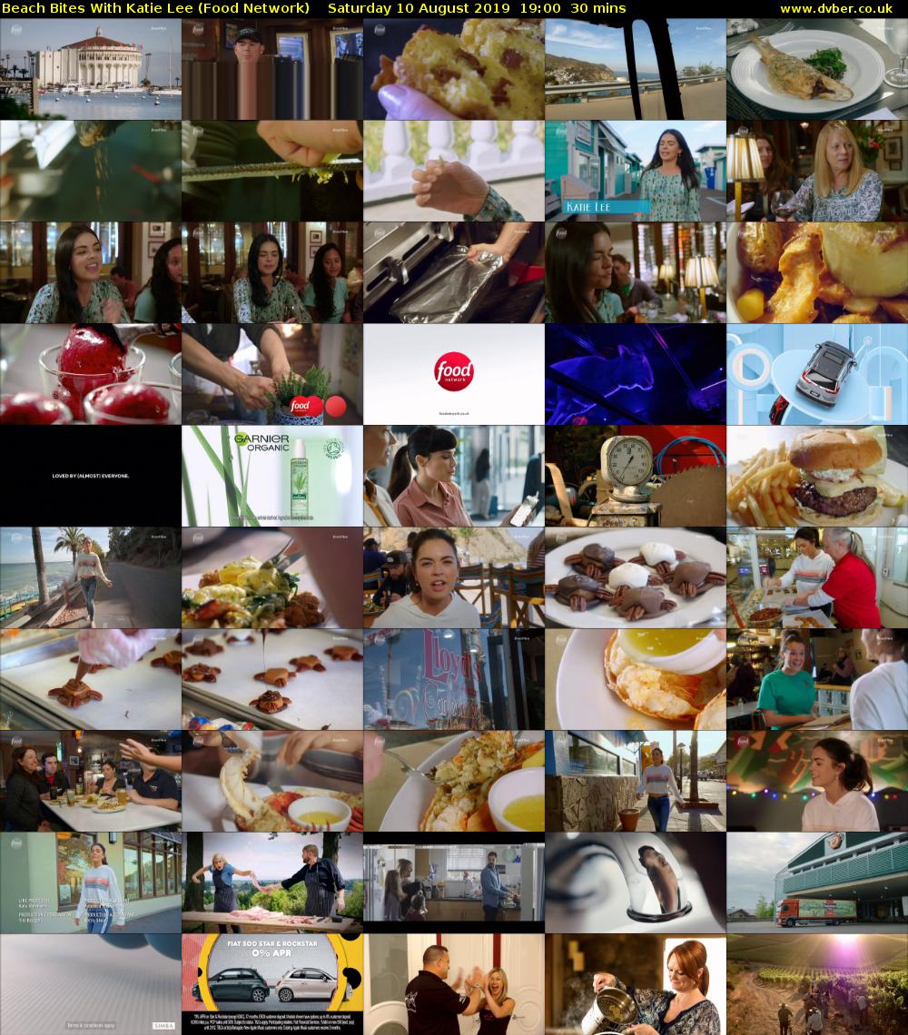 Beach Bites with Katie Lee (Food Network) Saturday 10 August 2019 19:00 - 19:30