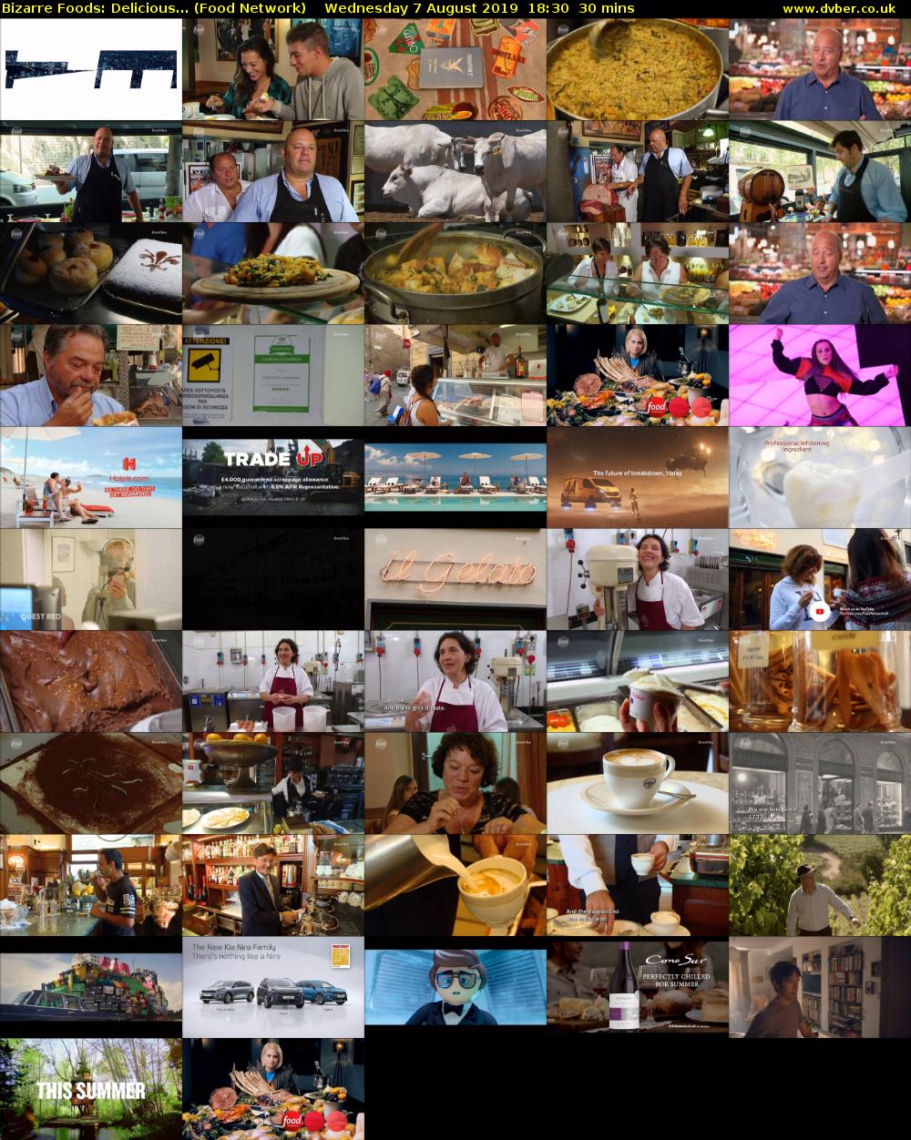 Bizarre Foods: Delicious... (Food Network) Wednesday 7 August 2019 18:30 - 19:00