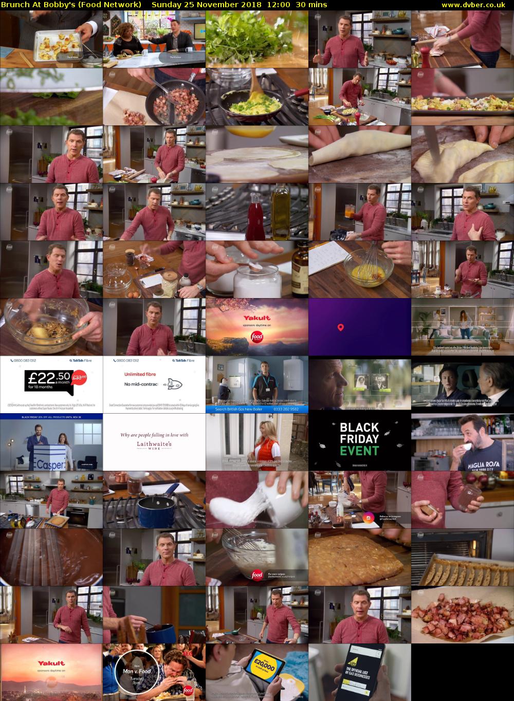 Brunch At Bobby's (Food Network) Sunday 25 November 2018 12:00 - 12:30