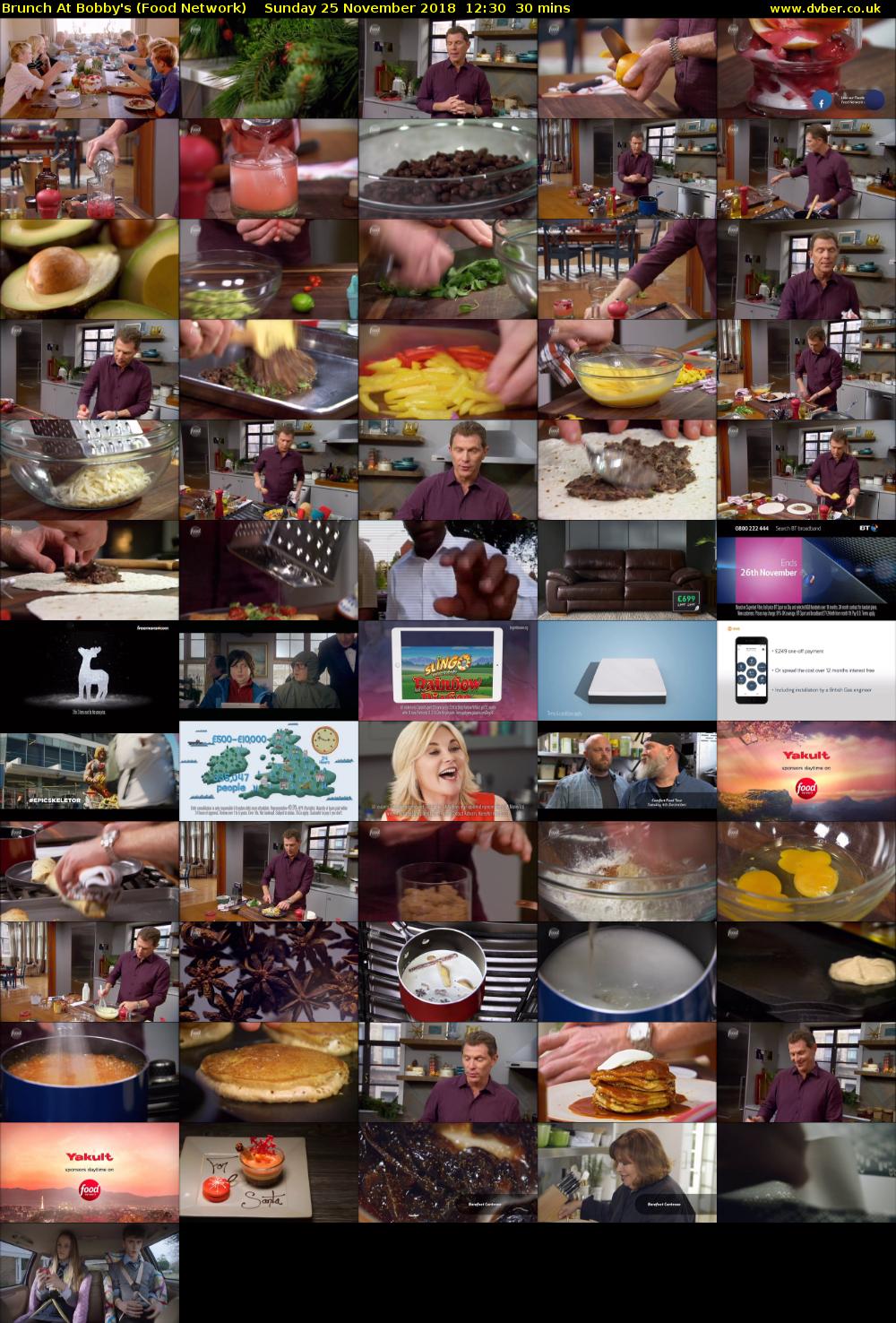Brunch At Bobby's (Food Network) Sunday 25 November 2018 12:30 - 13:00