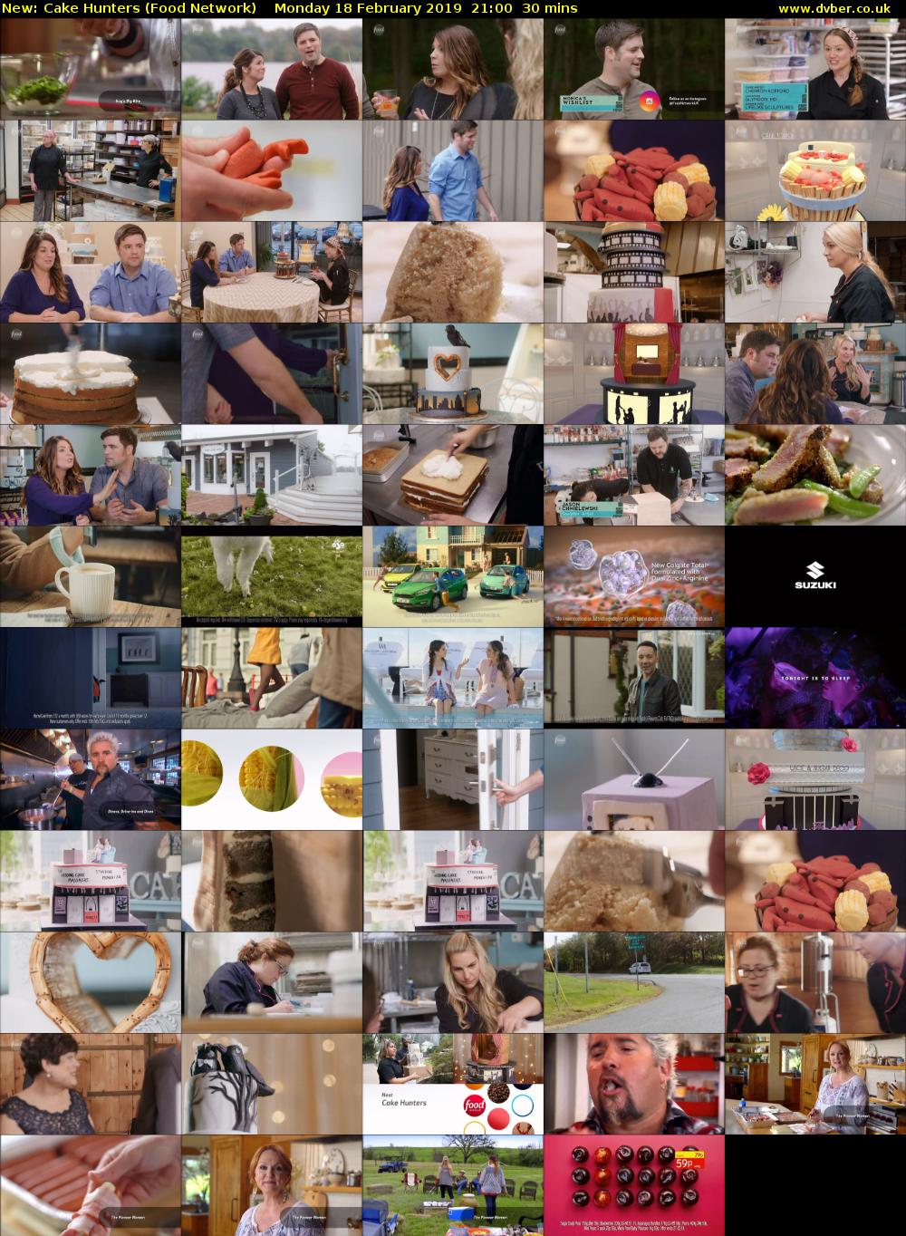 Cake Hunters (Food Network) Monday 18 February 2019 21:00 - 21:30