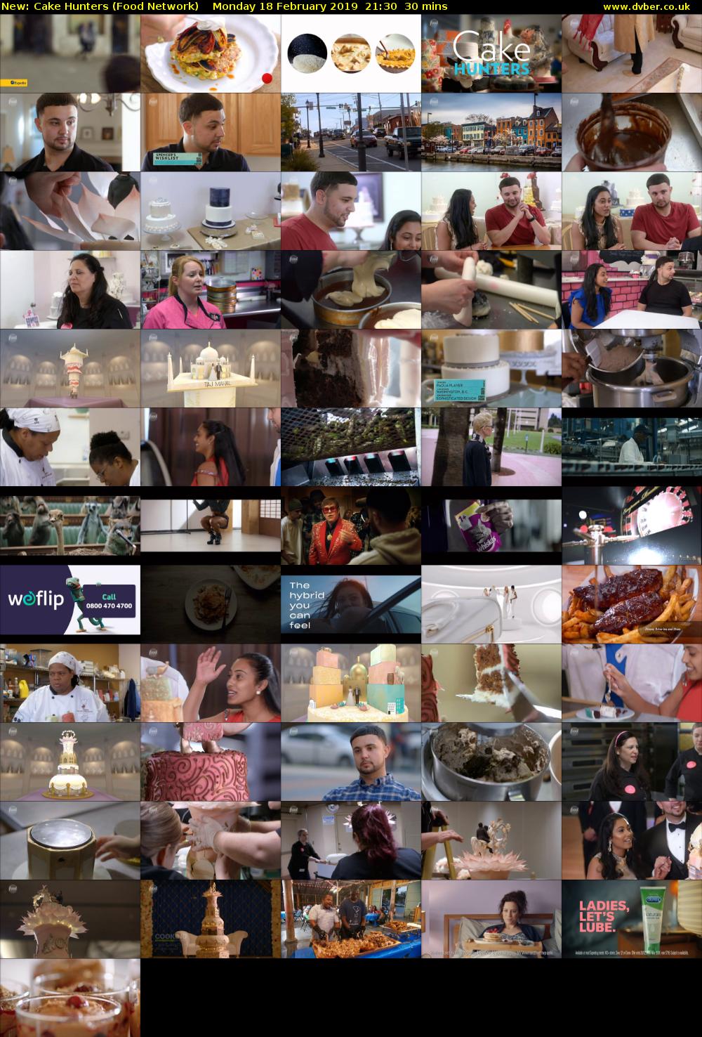 Cake Hunters (Food Network) Monday 18 February 2019 21:30 - 22:00