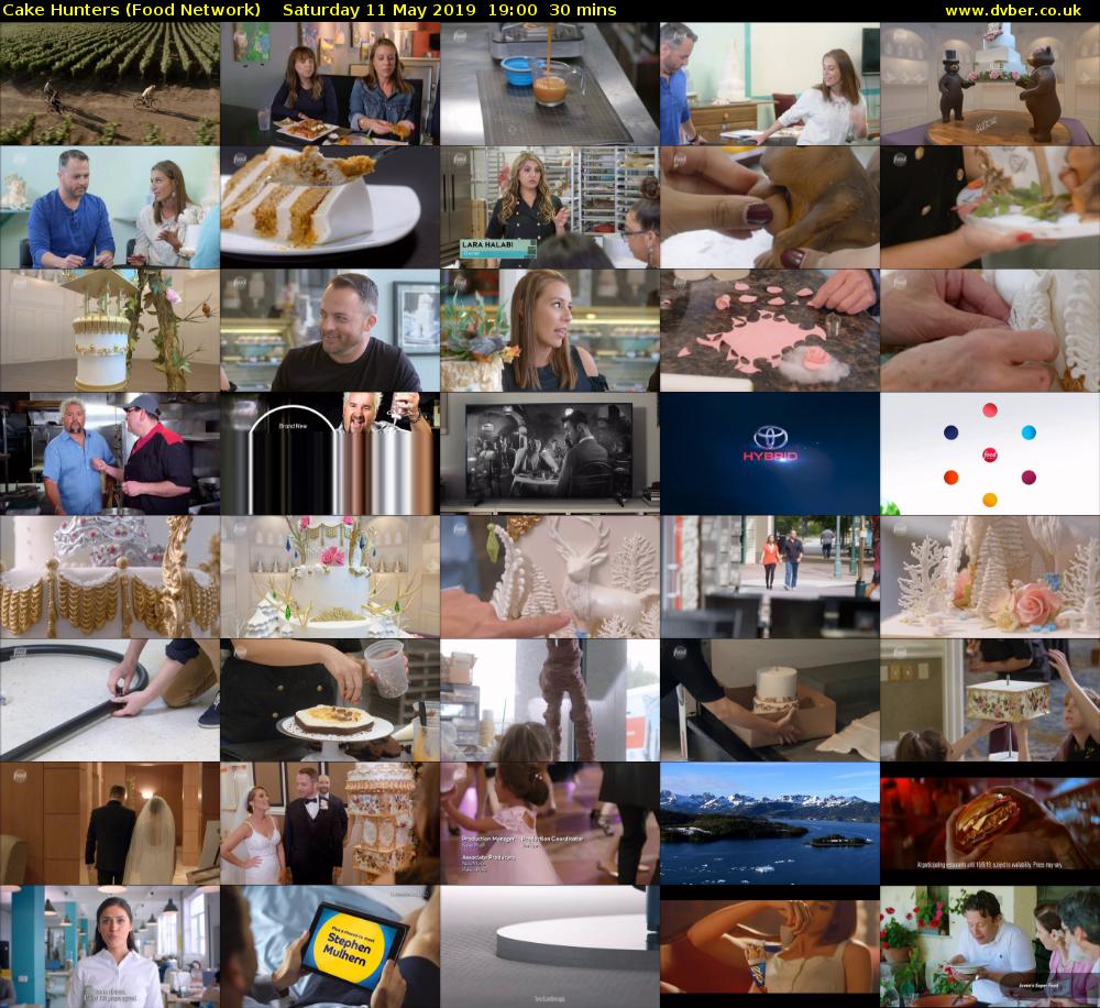 Cake Hunters (Food Network) Saturday 11 May 2019 19:00 - 19:30