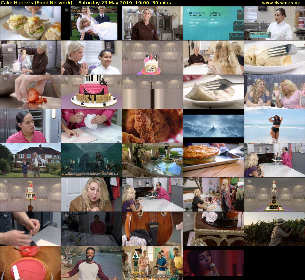 Cake Hunters (Food Network) Saturday 25 May 2019 19:00 - 19:30
