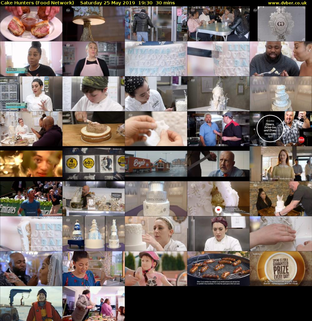 Cake Hunters (Food Network) Saturday 25 May 2019 19:30 - 20:00