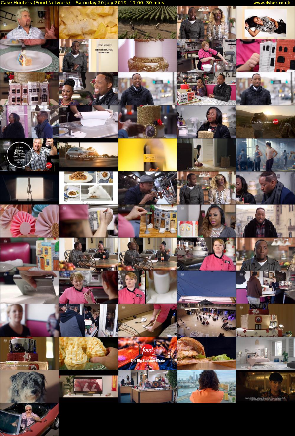 Cake Hunters (Food Network) Saturday 20 July 2019 19:00 - 19:30