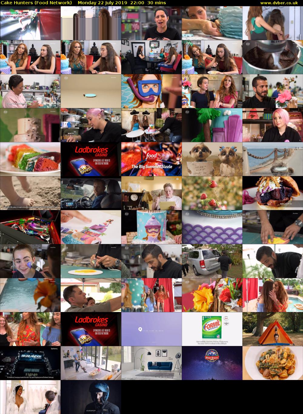 Cake Hunters (Food Network) Monday 22 July 2019 22:00 - 22:30