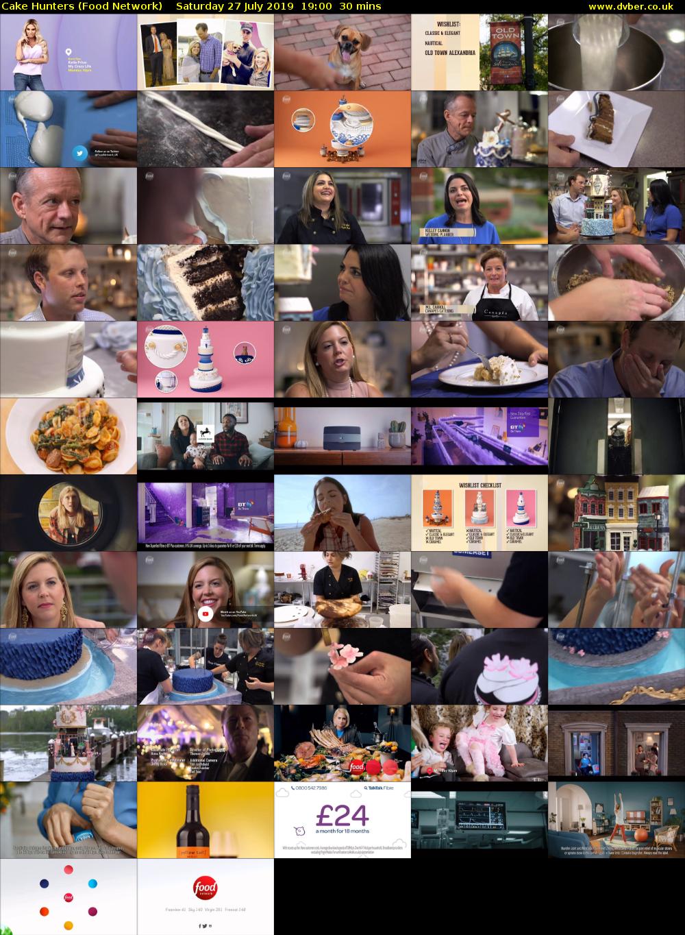 Cake Hunters (Food Network) Saturday 27 July 2019 19:00 - 19:30