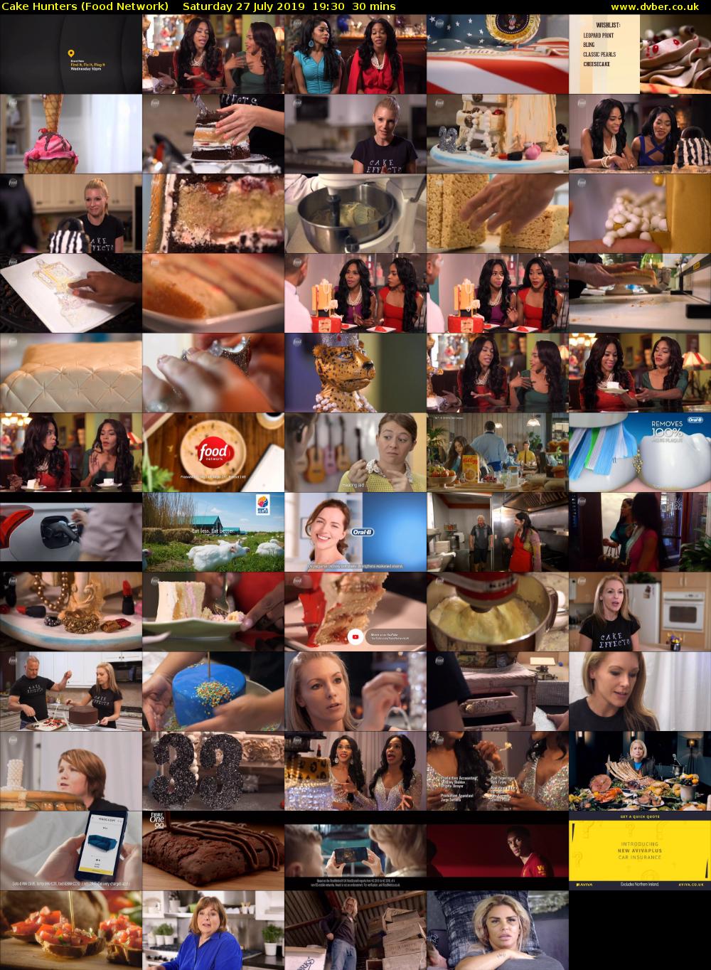 Cake Hunters (Food Network) Saturday 27 July 2019 19:30 - 20:00