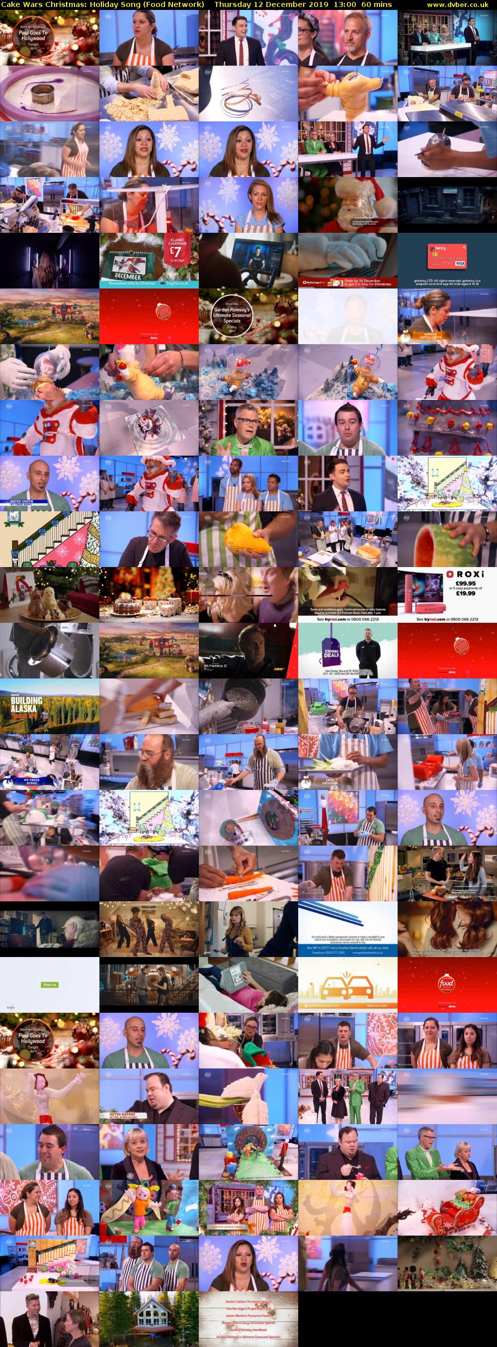 Cake Wars Christmas: Holiday Song (Food Network) Thursday 12 December 2019 13:00 - 14:00