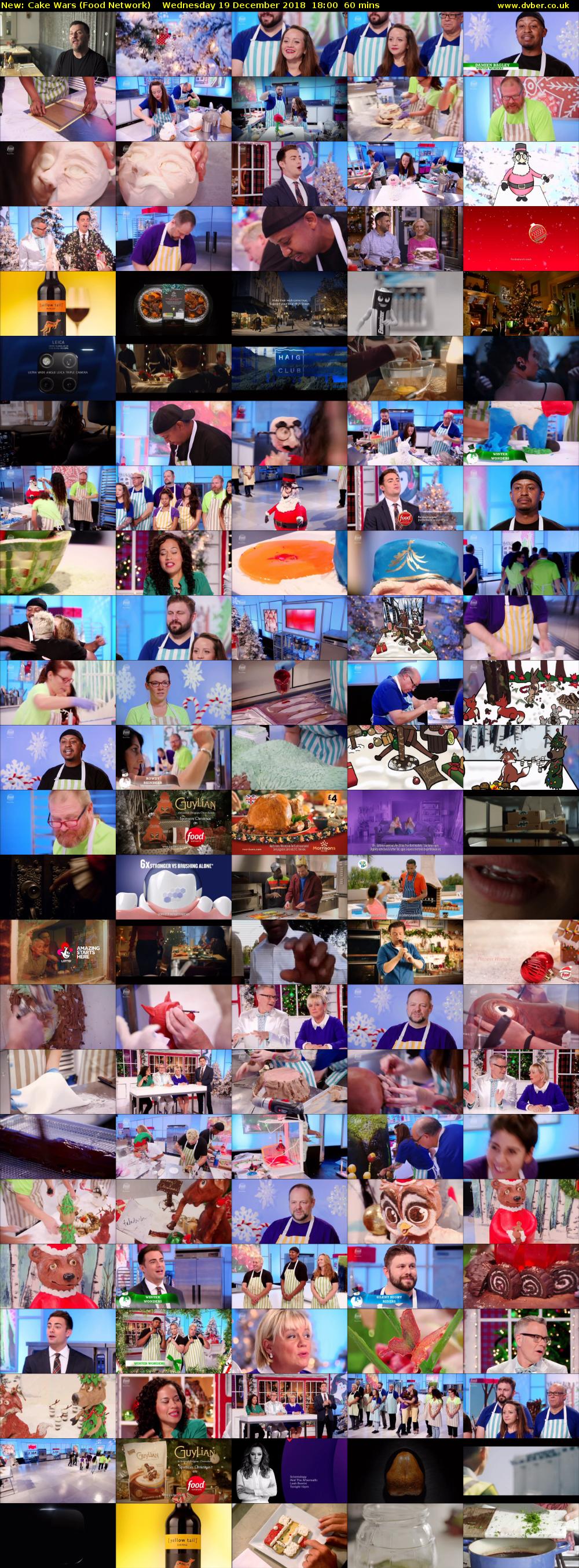 Cake Wars (Food Network) Wednesday 19 December 2018 18:00 - 19:00