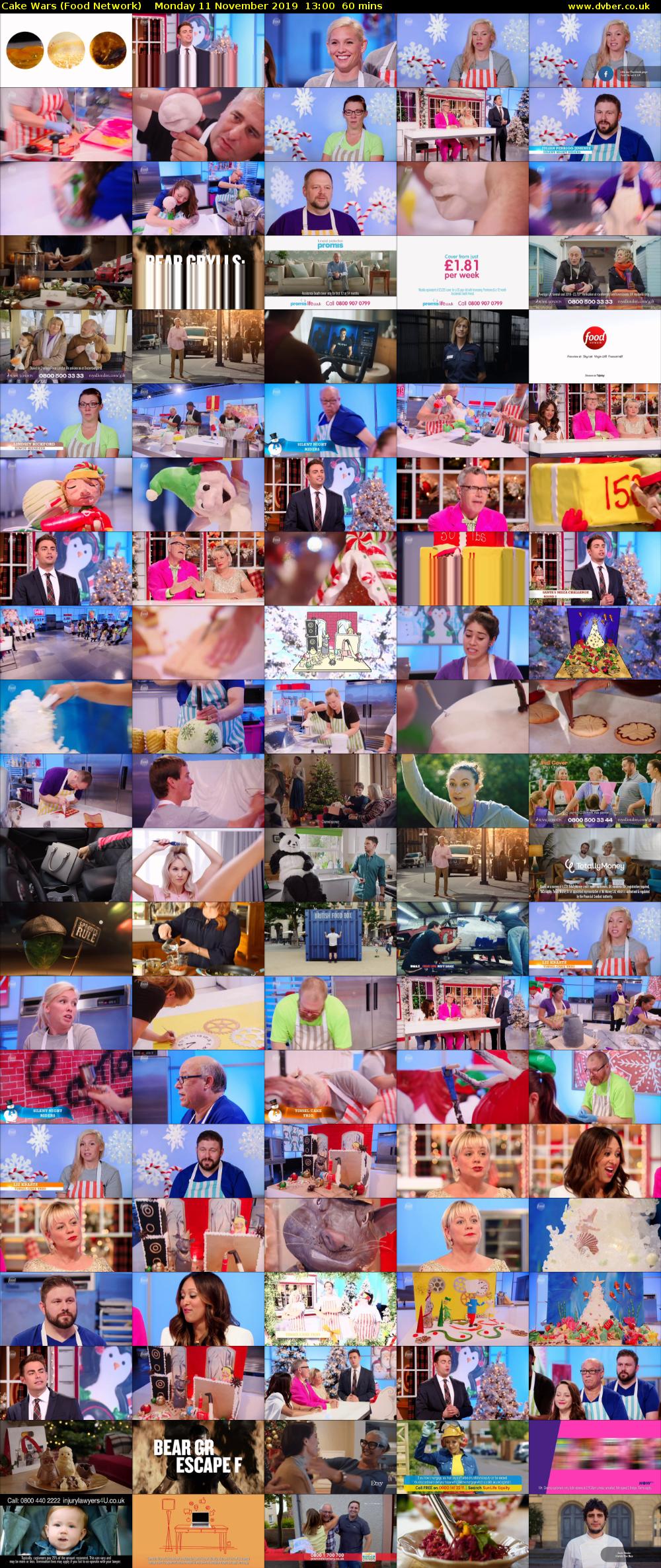 Cake Wars (Food Network) Monday 11 November 2019 13:00 - 14:00