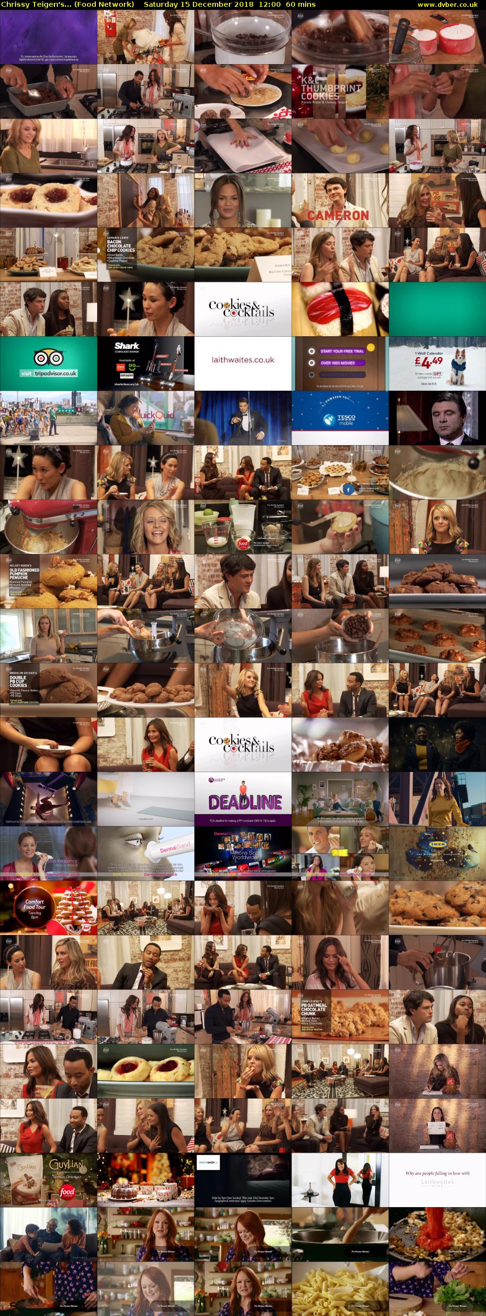 Chrissy Teigen's... (Food Network) Saturday 15 December 2018 12:00 - 13:00