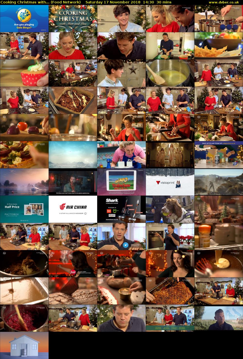 Cooking Christmas with... (Food Network) Saturday 17 November 2018 14:30 - 15:00