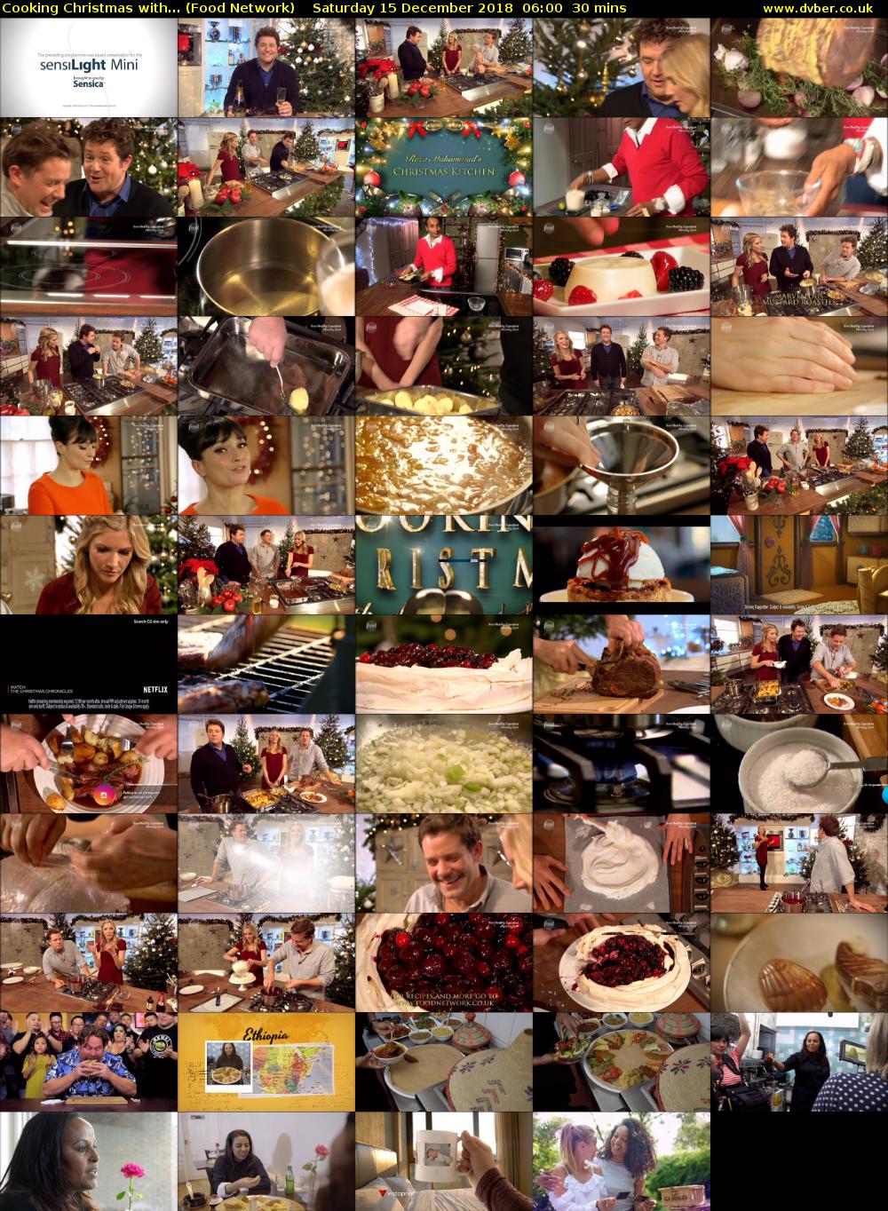 Cooking Christmas with... (Food Network) Saturday 15 December 2018 06:00 - 06:30