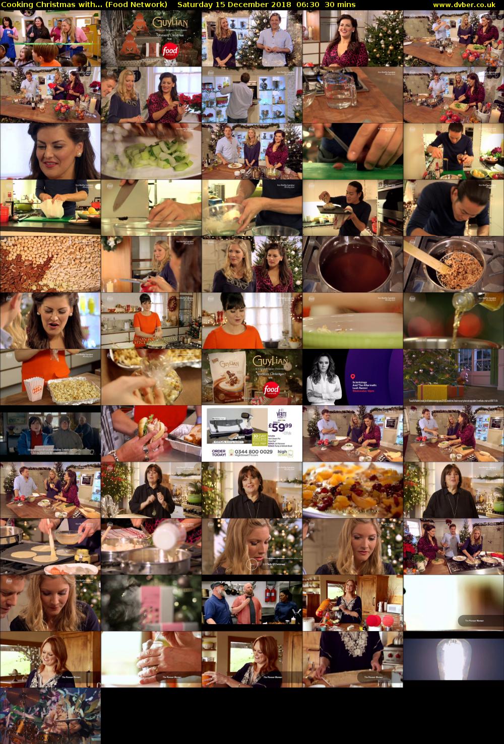 Cooking Christmas with... (Food Network) Saturday 15 December 2018 06:30 - 07:00