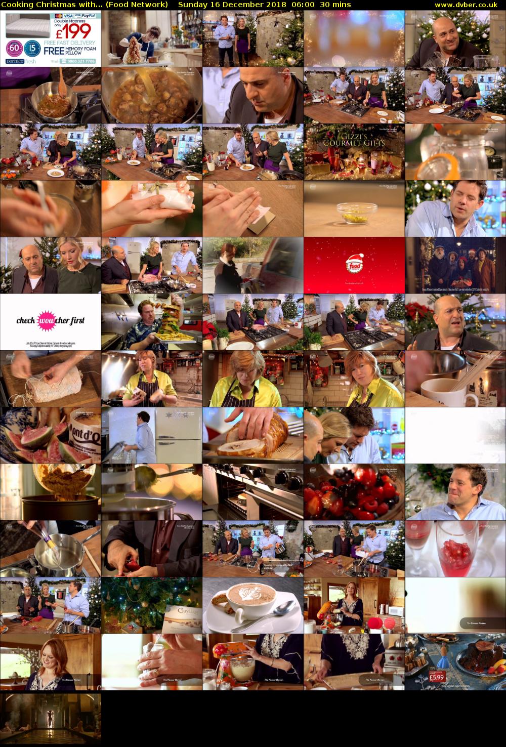 Cooking Christmas with... (Food Network) Sunday 16 December 2018 06:00 - 06:30