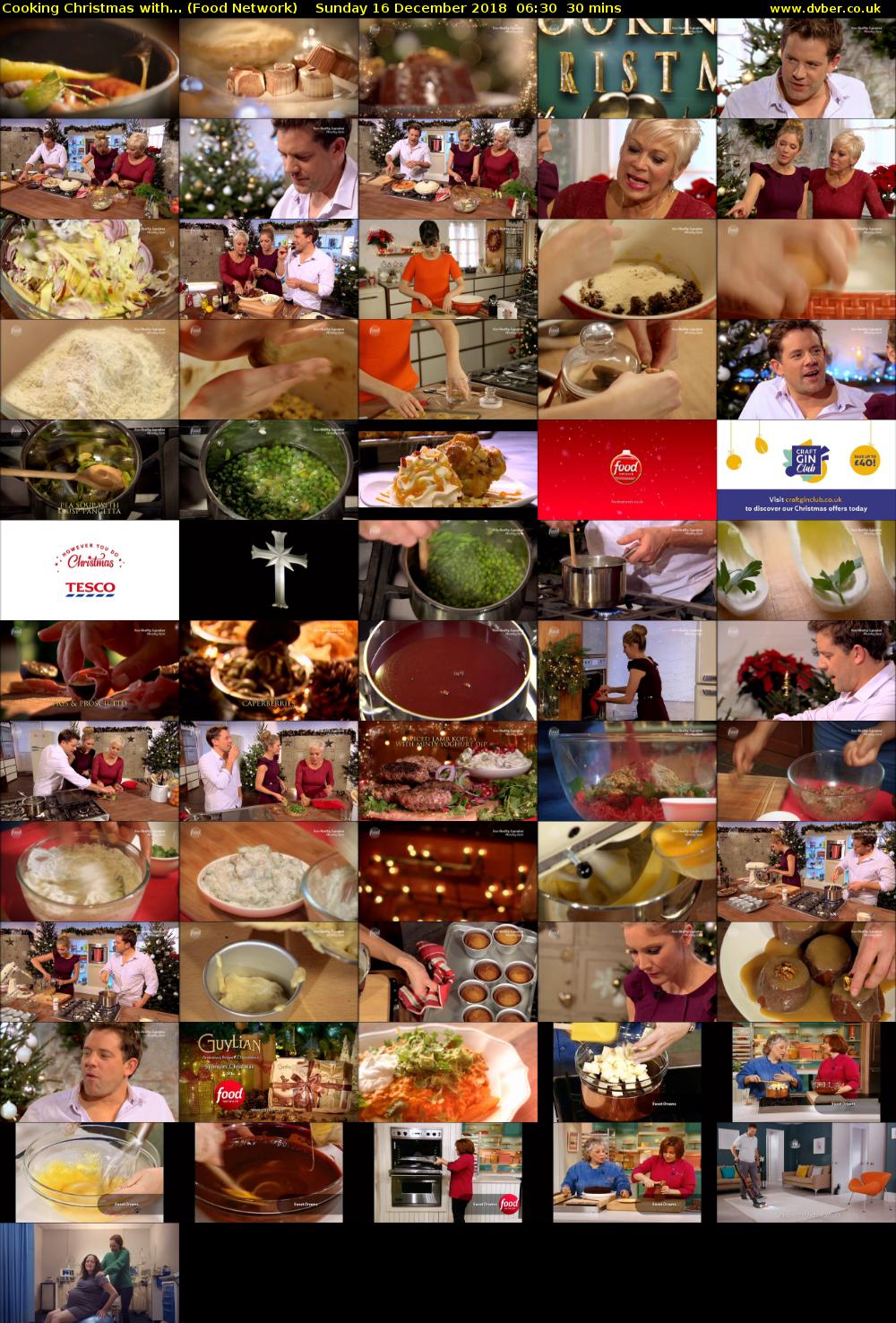 Cooking Christmas with... (Food Network) Sunday 16 December 2018 06:30 - 07:00