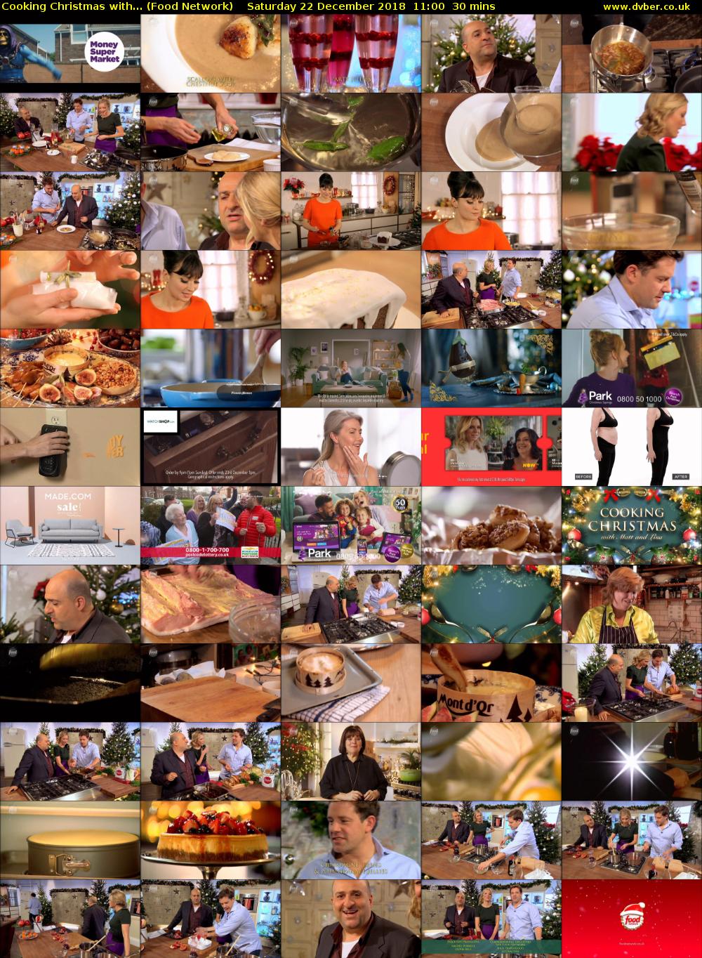 Cooking Christmas with... (Food Network) Saturday 22 December 2018 11:00 - 11:30