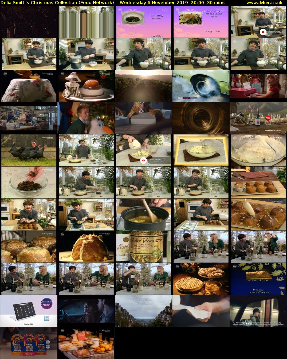 Delia Smith's Christmas Collection (Food Network) Wednesday 6 November 2019 20:00 - 20:30