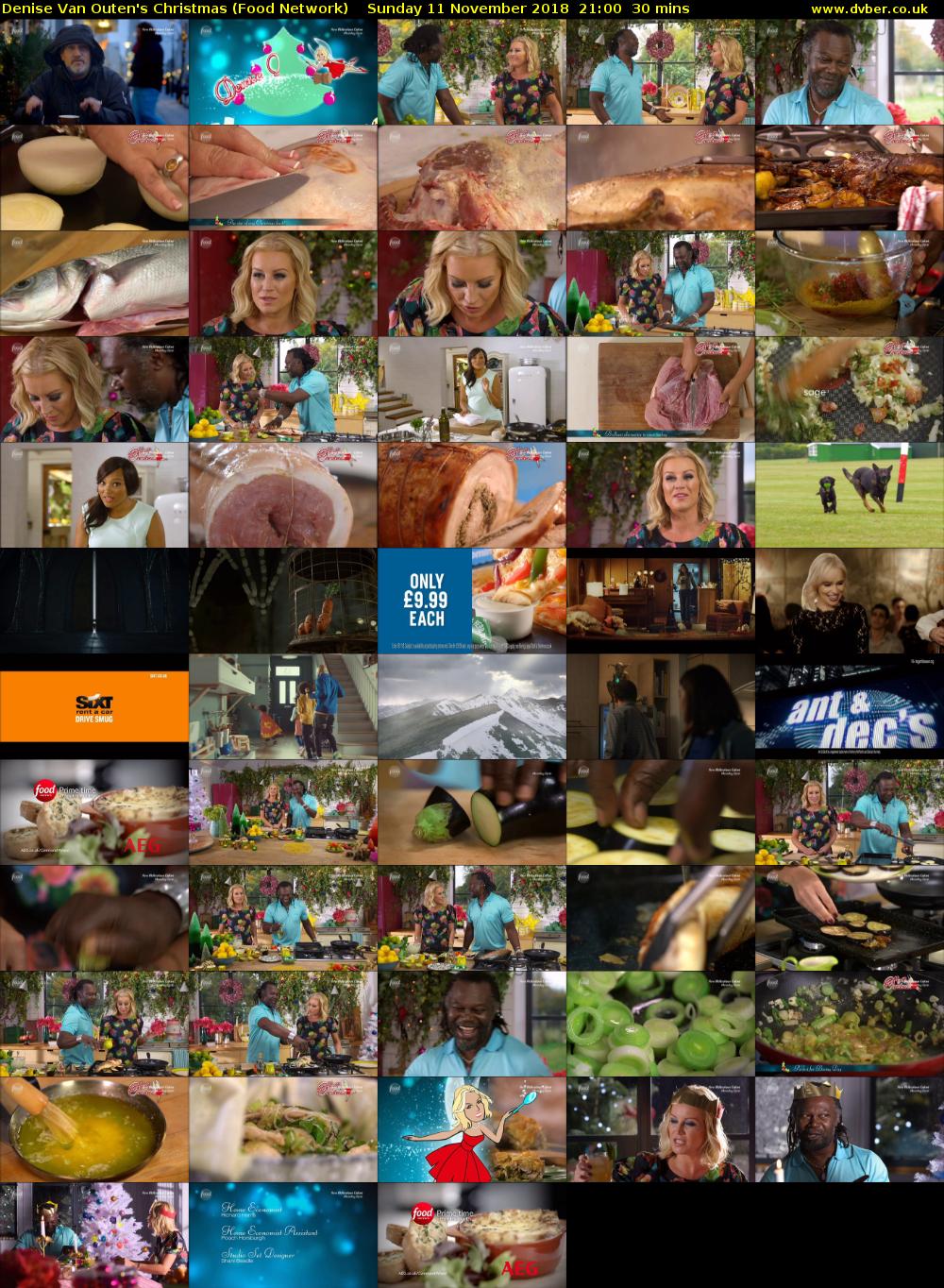 Denise Van Outen's Christmas (Food Network) Sunday 11 November 2018 21:00 - 21:30