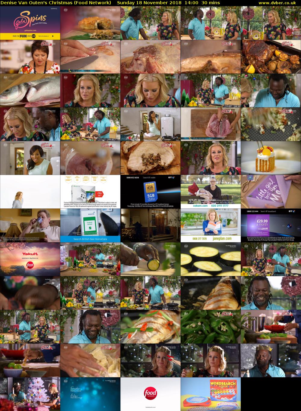 Denise Van Outen's Christmas (Food Network) Sunday 18 November 2018 14:00 - 14:30