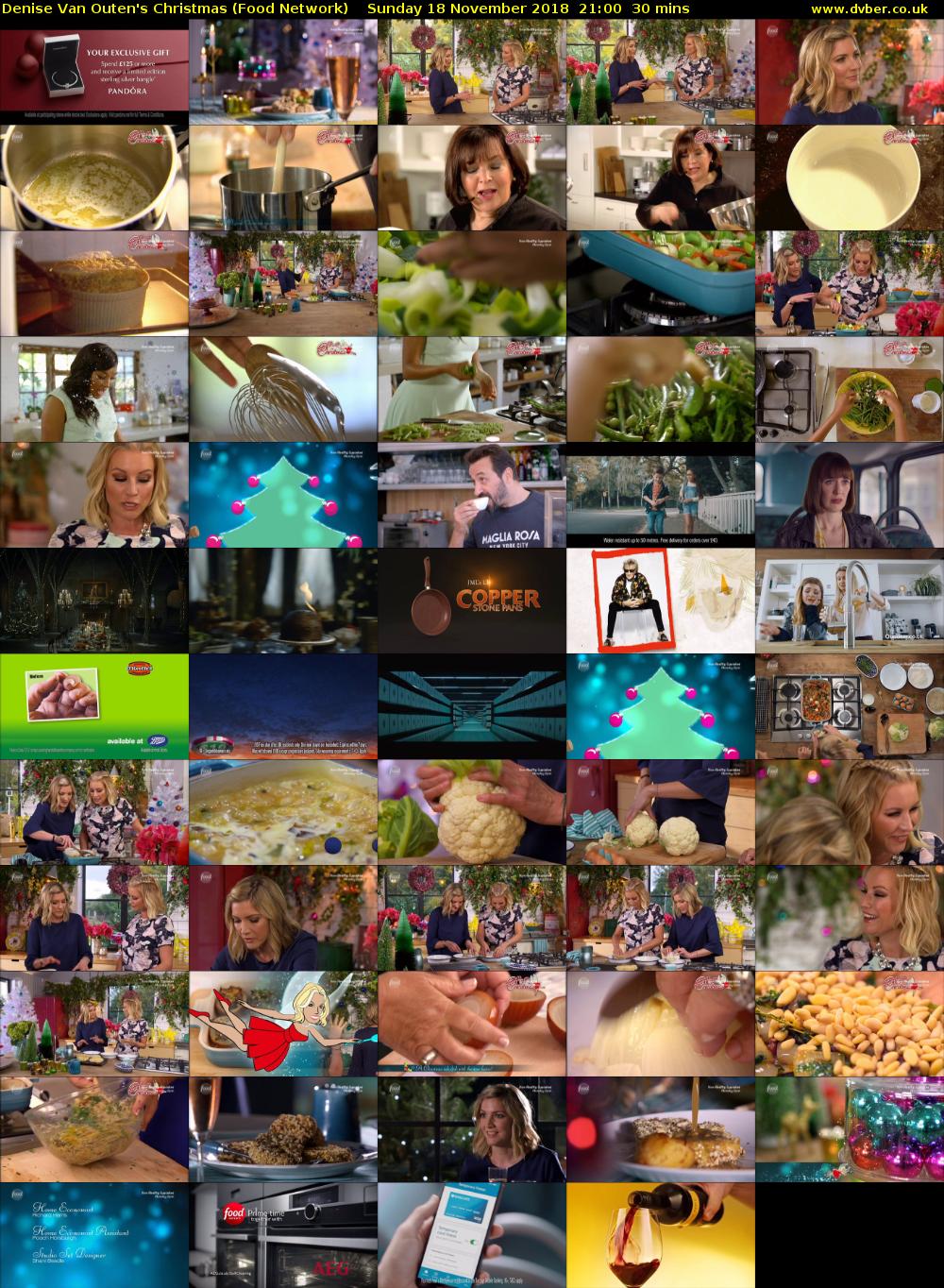 Denise Van Outen's Christmas (Food Network) Sunday 18 November 2018 21:00 - 21:30
