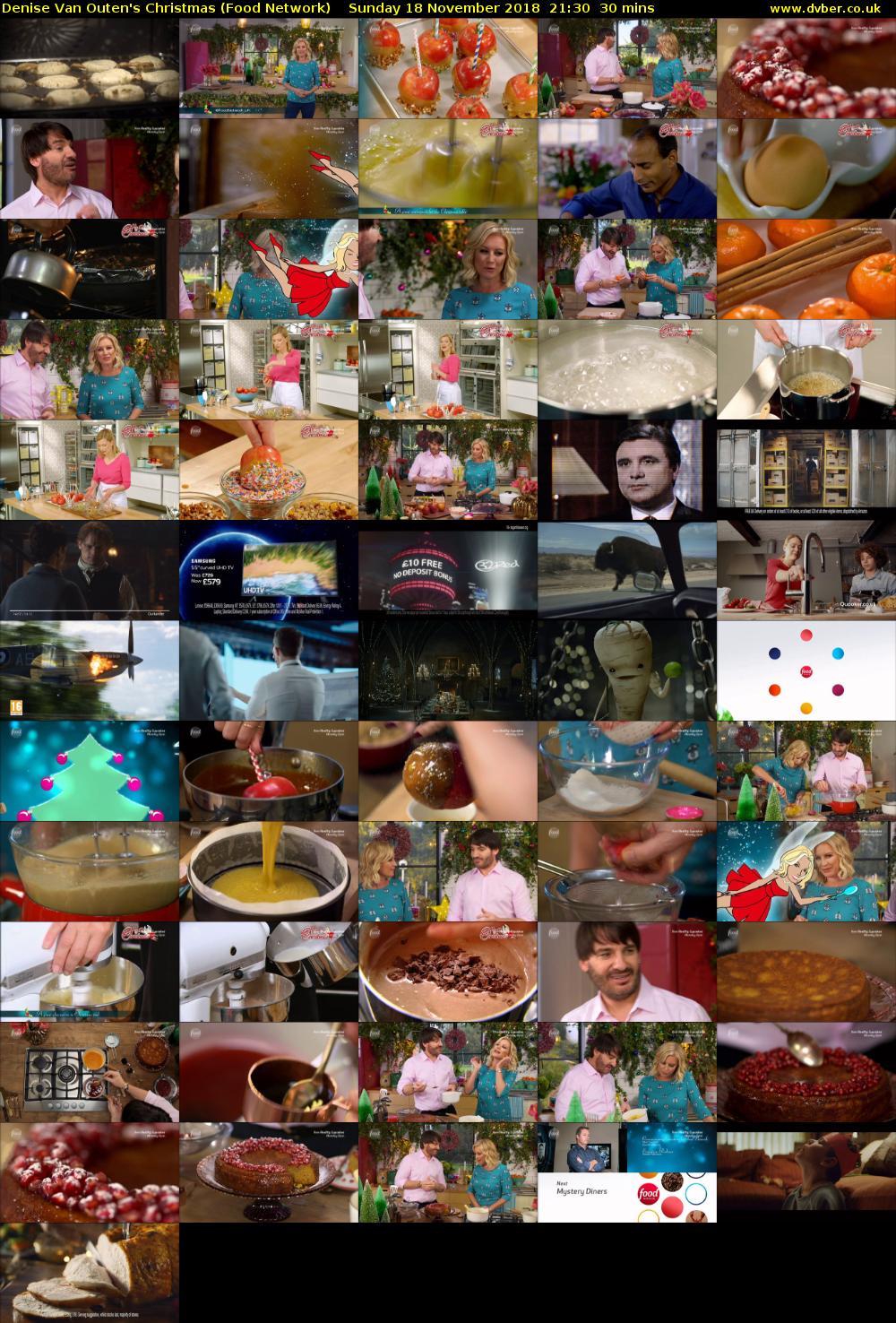 Denise Van Outen's Christmas (Food Network) Sunday 18 November 2018 21:30 - 22:00