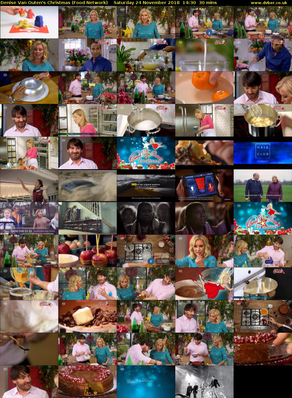 Denise Van Outen's Christmas (Food Network) Saturday 24 November 2018 14:30 - 15:00