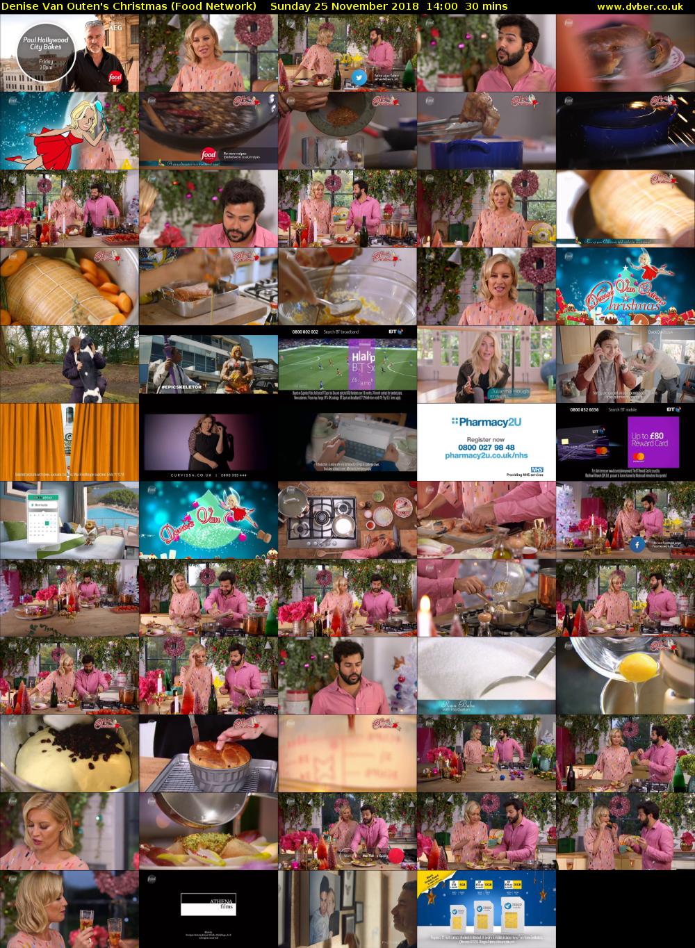 Denise Van Outen's Christmas (Food Network) Sunday 25 November 2018 14:00 - 14:30