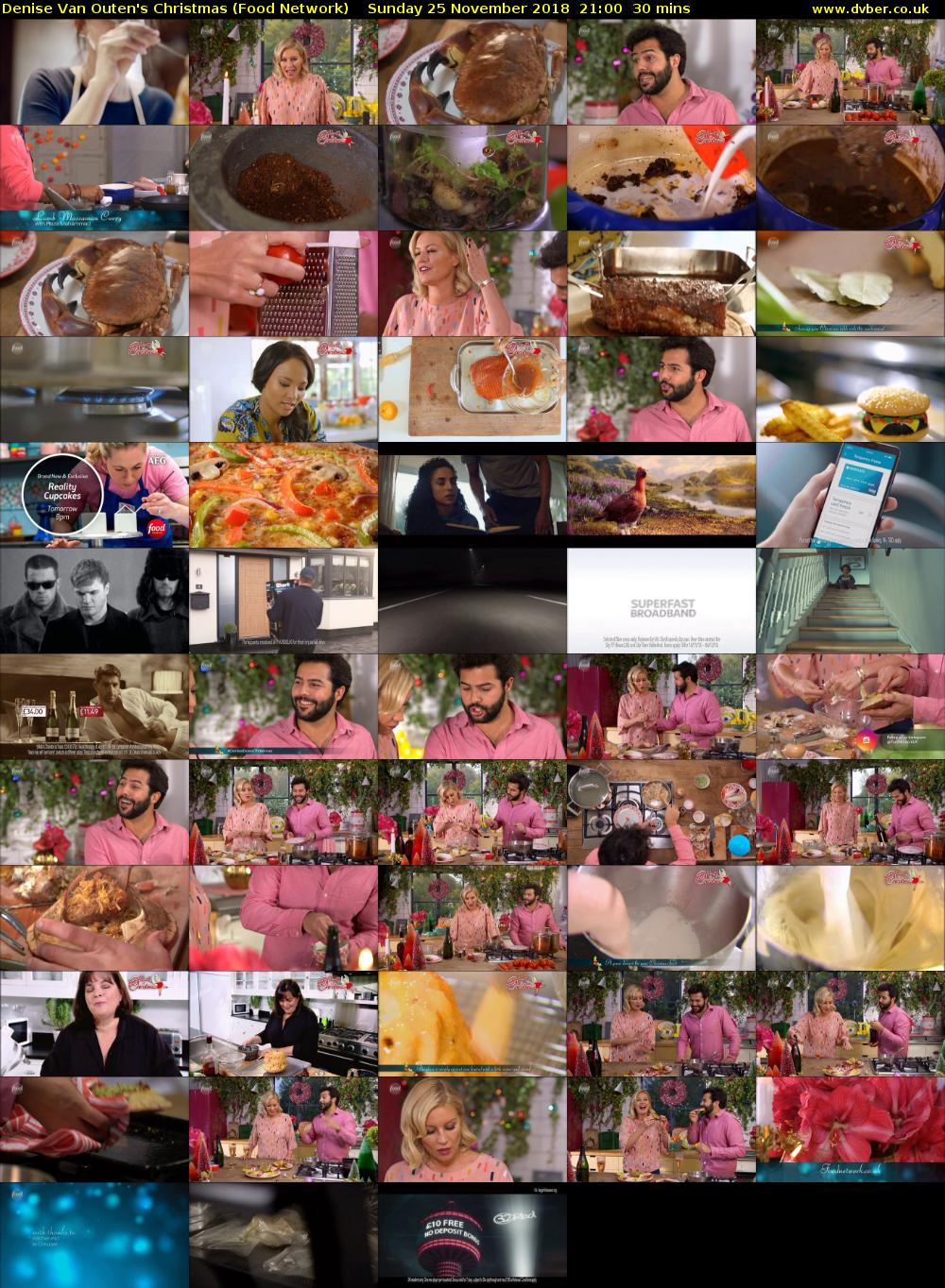 Denise Van Outen's Christmas (Food Network) Sunday 25 November 2018 21:00 - 21:30