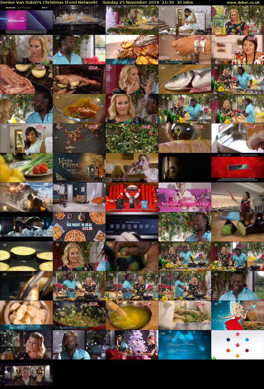 Denise Van Outen's Christmas (Food Network) Sunday 25 November 2018 21:30 - 22:00