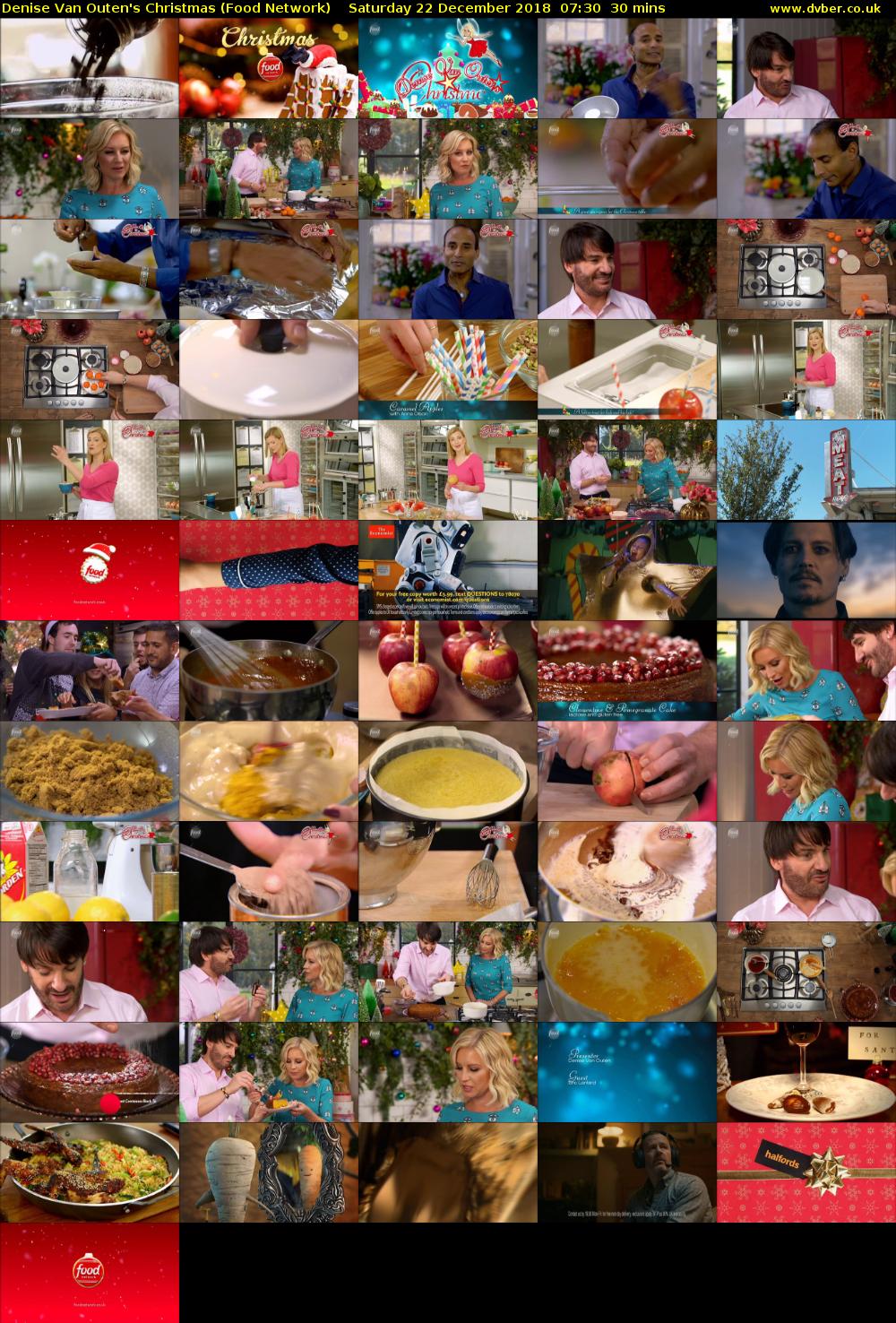 Denise Van Outen's Christmas (Food Network) Saturday 22 December 2018 07:30 - 08:00