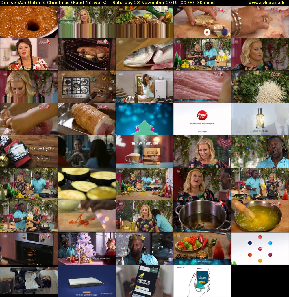 Denise Van Outen's Christmas (Food Network) Saturday 23 November 2019 09:00 - 09:30
