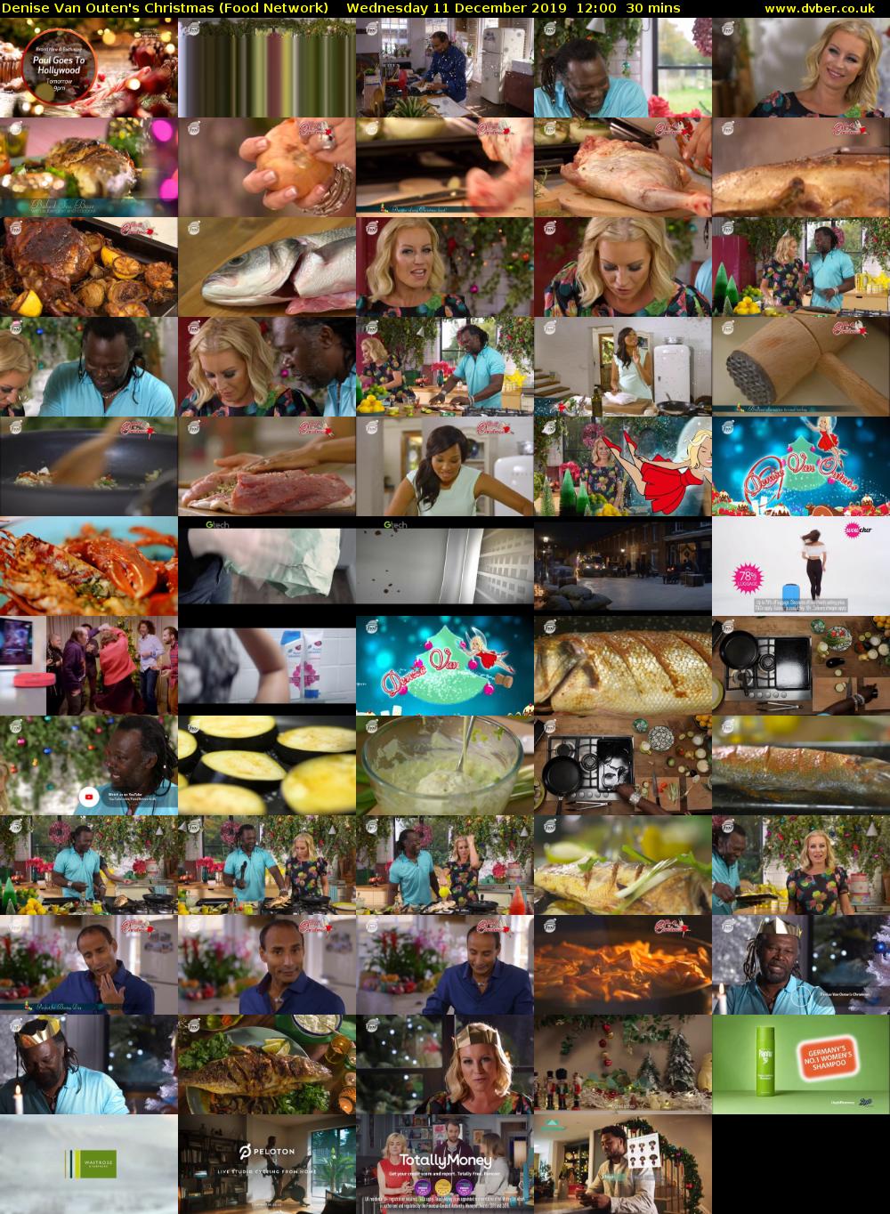 Denise Van Outen's Christmas (Food Network) Wednesday 11 December 2019 12:00 - 12:30